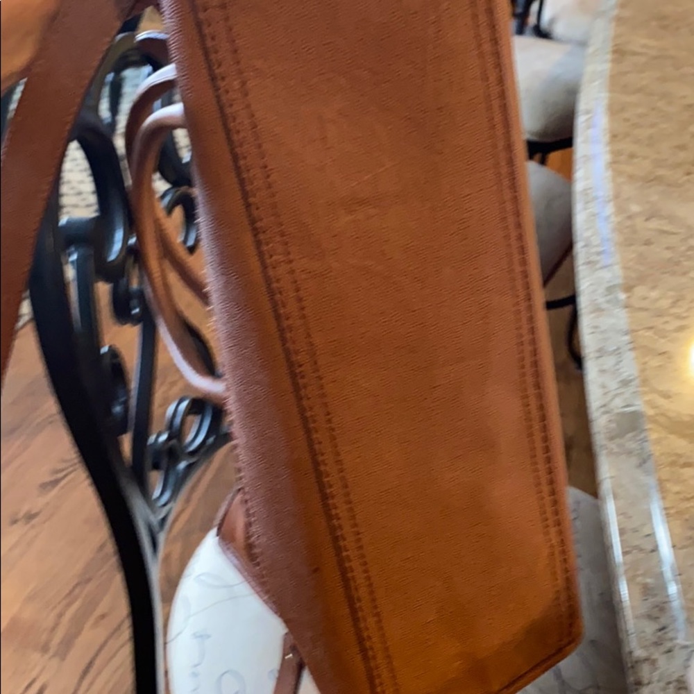 Cole Haan Kendra Tote Brown Leather Purse handbag - Picture 5 of 6